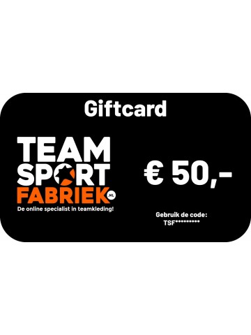 TEAMSPORTFABRIEK GIFTCARD 50 EURO