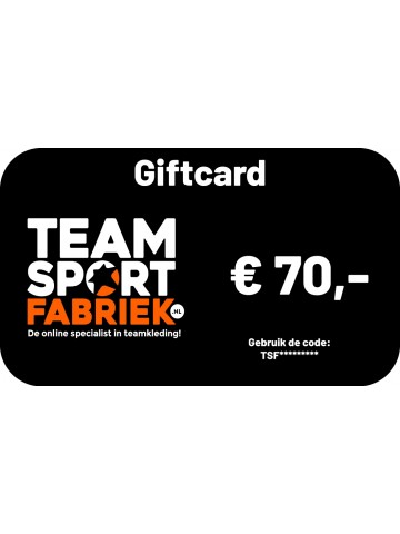 TEAMSPORTFABRIEK GIFTCARD 70 EURO