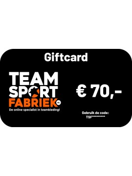 TEAMSPORTFABRIEK GIFTCARD 70 EURO
